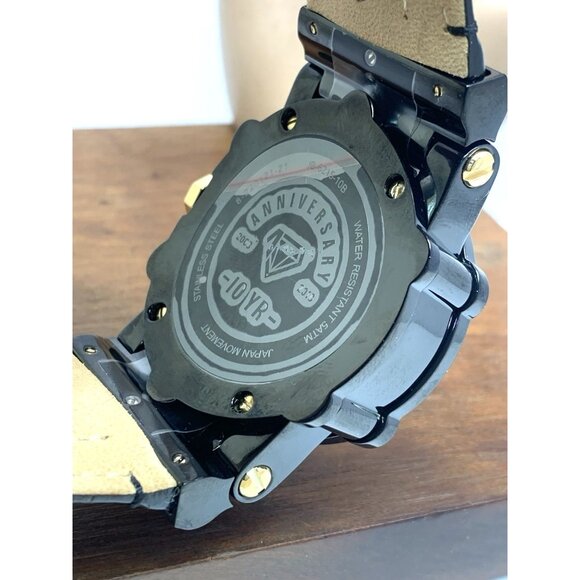 JBW Men's Watch JB-6215-10B 10 YR Anniversary Phantom 1.96ctw Diamond Quartz - Picture 7 of 15